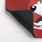 Kerstcartoon met een schattig panda-beer muispad muismat (Hoek)