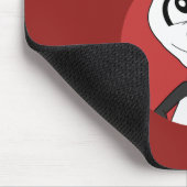 Kerstcartoon met een schattig panda-beer muispad muismat (Hoek)