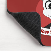 Kerstcartoon met een schattig panda-beer muispad muismat (Hoek)