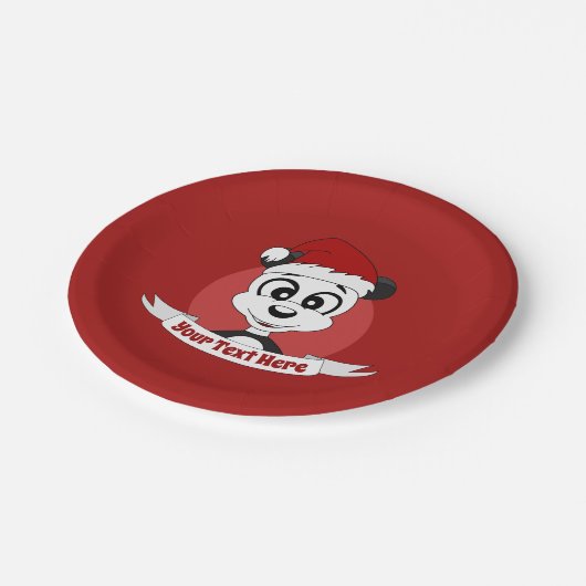 Kerstcartoon met schattig beer bord (Gekanteld)