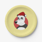 Kerstcartoon met schattig beer bord (Voorkant)