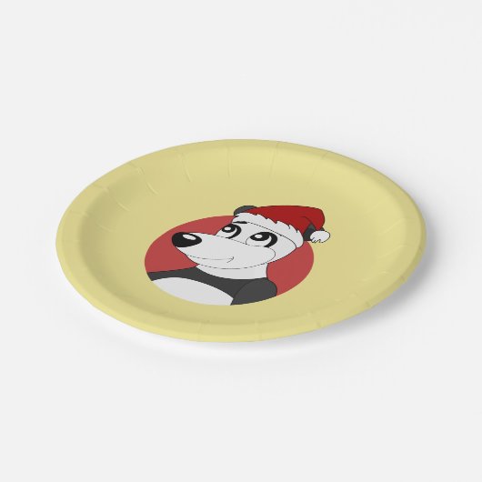 Kerstcartoon met schattig beer bord (Gekanteld)