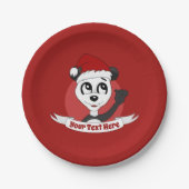 Kerstcartoon met schattig beer bord (Voorkant)