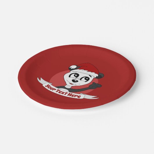 Kerstcartoon met schattig beer bord (Gekanteld)