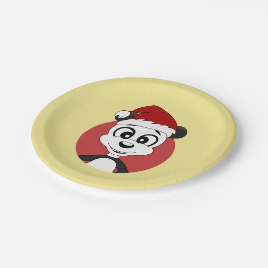 Kerstcartoon met schattig beer bord (Gekanteld)