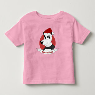 kerstcartoon met schattige panda-beer peuter-s kinder shirts