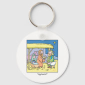 KerstCartoon Oegg Boots Sleutelhanger (Voorkant)