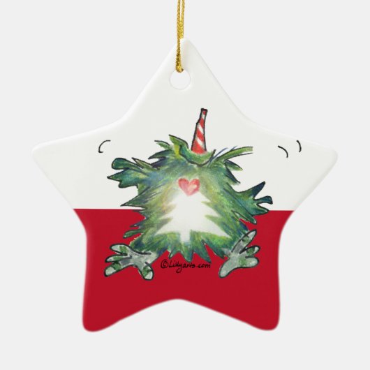 KerstCartoon Ornament met kerst (Voorkant)