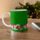 kerstcartoons groene COFFEE-MOK Koffiemok