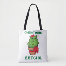 kerstcatcus Holiday Cactus Cartoon Fun