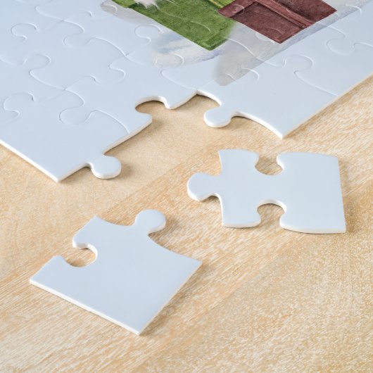 KerstCavalier King Charles en Truck Legpuzzel (Zijkant)