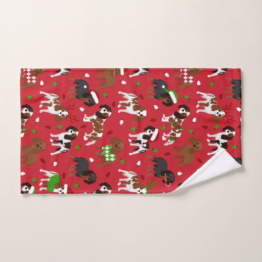 KerstCavalier King Charles Spaniel Bad Handdoek (Handdoek)