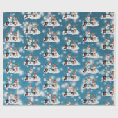 KerstCavalier King Charles Spaniel Cadeaupapier (Vlak)