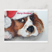 KerstCavalier King Charles Spaniel Feestdagenkaart (Voorkant)