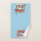 KerstCavalier King Charles Spaniel Hand Towel Bad Handdoek (Handdoek)