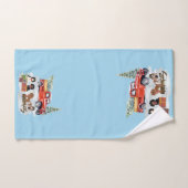 KerstCavalier King Charles Spaniel Hand Towel Bad Handdoek (Handdoek)
