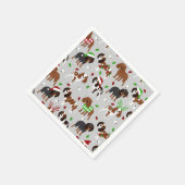 KerstCavalier King Charles Spaniel Servet (Hoek)