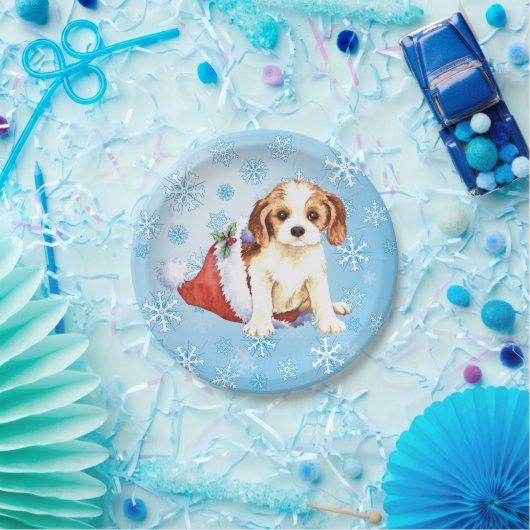 KerstCavalier Papieren Bordje (Feest)