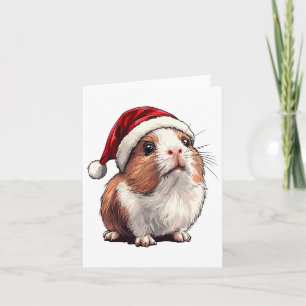 Kerstcavia houdt van kerstpajama cavia kaart