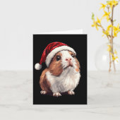 Kerstcavia houdt van kerstpajama cavia kaart (Gele Bloem)
