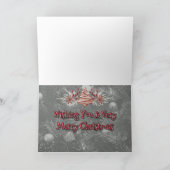 Kerstcaviahuisje Feestdagen Kaart (Binnen)