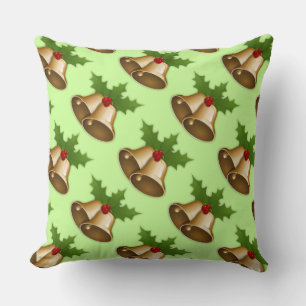 Kerstcellen en Holly Accent Pillow Kussen