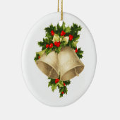 Kerstcellen en Holly  versiering Keramisch Ornament (Rechts)