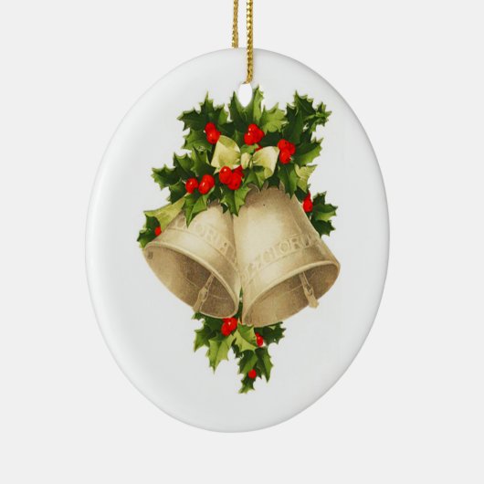 Kerstcellen en Holly  versiering Keramisch Ornament (Rechts)