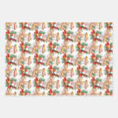 Kerstcellen en kogels inpakpapier vel (Voorkant 2)