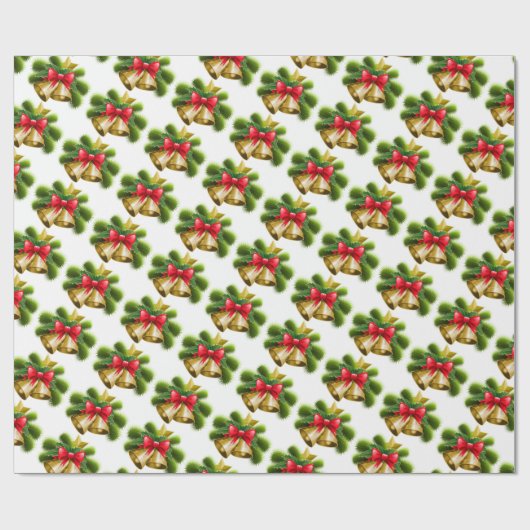 Kerstcellen en lint cadeaupapier (Vlak)