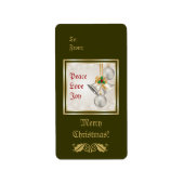 Kerstcellen en Ornamenten Etiket (Voorkant)