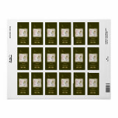 Kerstcellen en Ornamenten Etiket (Full Sheet)