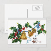 Kerstcellen en sneeuwMan Feestdagenkaart (Voorkant / Achterkant)