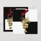 Kerstcellen - formele uitnodiging (Voorkant / Achterkant)