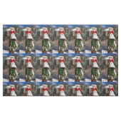 kerstcellen in de bergstructuur stof (Fat Quarter)