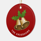 Kerstcellen met Holly Persoonlijke keramische O Keramisch Ornament (Links)