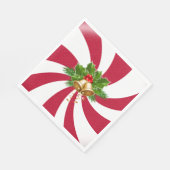 Kerstcellen op Snoep met permint Servet (Hoek)