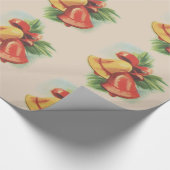 Kerstcellen uit de jaren veertig cadeaupapier (Hoek)