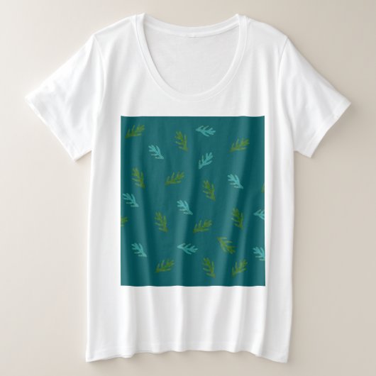 Kerstcent van een bos grote maat t-shirt (Design voorkant)
