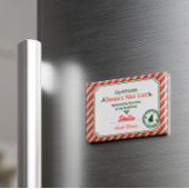 Kerstcertificaat van de Goede Lijst van Sinterklaa Magneet