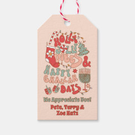 KerstChanukah hanukkah Groovy Vibes Cadeaulabel