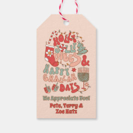 KerstChanukah hanukkah Groovy Vibes Cadeaulabel