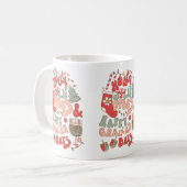 KerstChanukah hanukkah Groovy Vibes Koffiemok (Voorkant links)