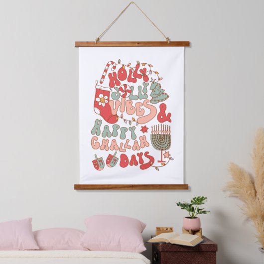 KerstChanukah hanukkah Wall Art Hangend Wandkleed (Slaapkamer)