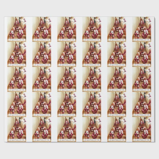 Kerstchaos Cadeaupapier (Vlak)