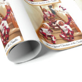 Kerstchaos Cadeaupapier (Rol Hoek)