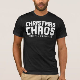 Kerstchaos met de [Vul je naam in] Grappig T-shirt