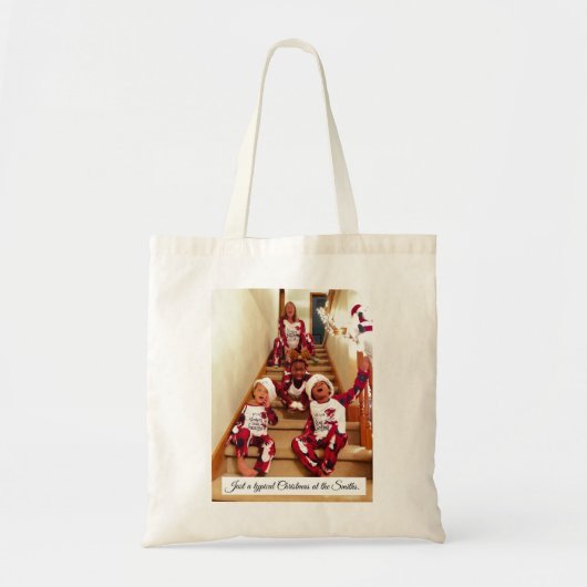 Kerstchaos Tote Bag (Voorkant)