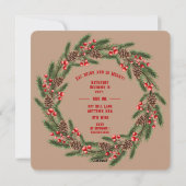 Kerstcharcuterie en wijnfeest uitnodiging (Achterkant)