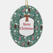 "Kerstcharme" Keramisch Ornament (Rechts)